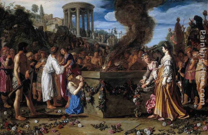 Orestes and Pylades Disputing at the Altar painting - Pieter Lastman Orestes and Pylades Disputing at the Altar art painting